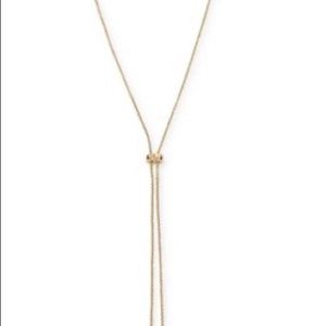 Kenneth Cole Jewelry - NWT Kenneth Cole Pave Gold Tone Slider Y Necklace. Kenneth Cole Jewelry - NWT Kenneth Cole Pave Gold Tone Slider Y Necklace.
